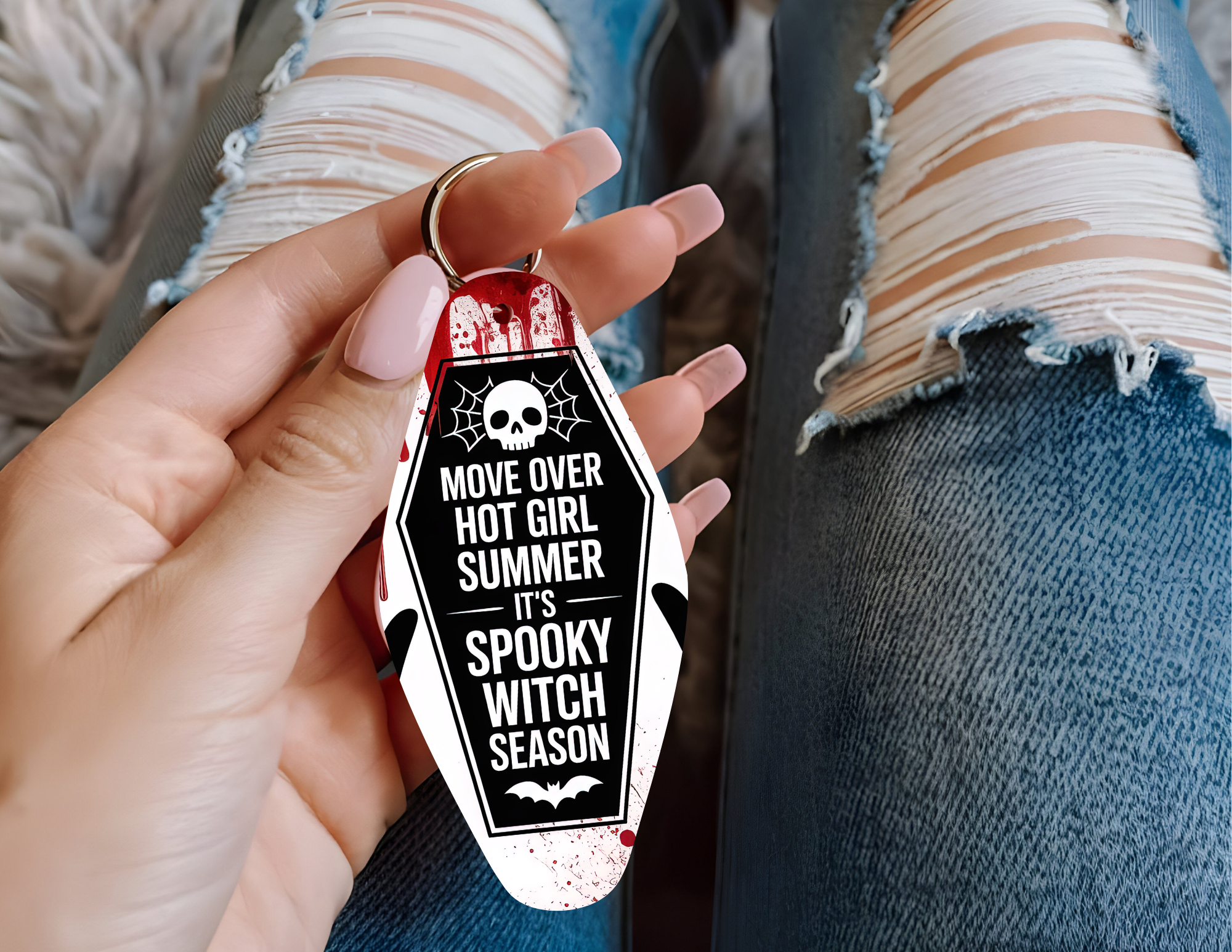 Move Over Summer Keychain